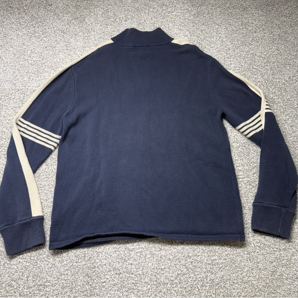 Men’s American Eagle Navy and Cream Heavyweight Quarter Zip-Up Sweater Size XL - Picture 4 of 7
